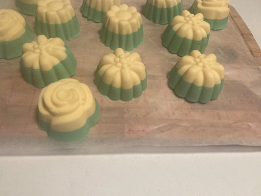 Yellow & green flowers Soap