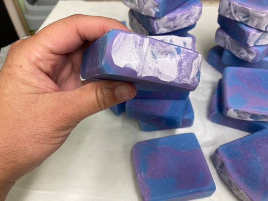 Purple Blue Swirl Soap (for people)